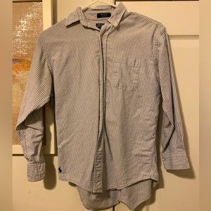 Polo Oxford blue striped button up